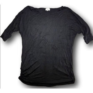 Women's MATCHSTICK Black Long Sleeve Tee Plus Size XXL